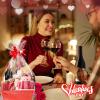 6Set Valentine's Day Baskets for Gifts Empty - Sturdy Kraft Gift Basket Kit, with Cellophane Wrap and Pull Bows for Anniversary Wedding Holiday Celebration Gift Wrapping, Red view 2