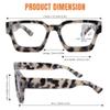 LOVIVY 3 Pack Progressive Reading Glasses for Women Men Retro Square Multifocus Readers Blue Light Computer Glasses view 3