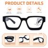 LOVIVY 3 Pack Progressive Reading Glasses for Women Men Retro Square Multifocus Readers Blue Light Computer Glasses view 4