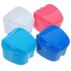 Healifty 4Pcs Case Bath Case Cup Box Holder Storage Soak Container with Strainer Basket for Travel Cleaning view 1