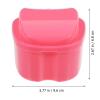 Healifty 4Pcs Case Bath Case Cup Box Holder Storage Soak Container with Strainer Basket for Travel Cleaning view 3