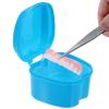 Healifty 4Pcs Case Bath Case Cup Box Holder Storage Soak Container with Strainer Basket for Travel Cleaning view 4