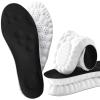 2 Pairs 4D Cloud Insoles for Men,4D Cloud Technology Insole Super Soft,4D Sports Memory Foam Insoles,Elastic Strong Arch Shock-Absorbing Insole for Men Women (Black, 39-40) view 1