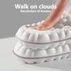 2 Pairs 4D Cloud Insoles for Men,4D Cloud Technology Insole Super Soft,4D Sports Memory Foam Insoles,Elastic Strong Arch Shock-Absorbing Insole for Men Women (Black, 39-40) view 2
