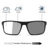 2023 Transition Photochromic Bifocal Reading Glasses for Men Women Square Safety Sports Sunglasses Readers (black, 1, multiplier_x) view 3
