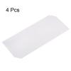 HARFINGTON 4Pcs Shoe Sole Protector 10"x3.94" Shoe Bottom Grip Pads Noise Reduction Silicone for High-Heels, Clear view 3