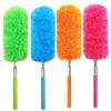 4 Pack Microfiber Feather Duster, with Extendable Pole and Bendable Head, Washable Microfibre Cleaning Tool for Cleaning Office, Car, Computer, Furniture, Sofa, Photo Frame view 1
