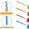 4 Pack Microfiber Feather Duster, with Extendable Pole and Bendable Head, Washable Microfibre Cleaning Tool for Cleaning Office, Car, Computer, Furniture, Sofa, Photo Frame view 2