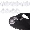 5 Pairs Clear Silicone Gel Sandal Thong Toe Protectors Flip Flops Toe Guard Cushions Anti-Skid Forefoot Pads Smooth for Men and Women 4x3.5cm view 1