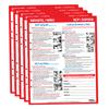5 PACK: Infant and Child CPR/Choking First Aid in SPANISH - Laminated Card with Magnets - 8.5 x 11 in. view 1