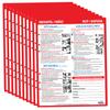 10 PACK: Infant and Child CPR/Choking First Aid in SPANISH - Laminated Card with Magnets - 8.5 x 11 in. view 1