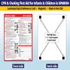10 PACK: Infant and Child CPR/Choking First Aid in SPANISH - Laminated Card with Magnets - 8.5 x 11 in. view 2