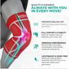 Modvel Knee Braces for Knee Pain Women & Men - 2 Pack Knee Brace for Knee Pain Set, Knee Brace Compression Sleeve, Knee Support for Knee Pain Meniscus Tear, ACL & Arthritis Pain Relief,Orange S view 4