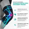 Modvel Knee Braces for Knee Pain Women & Men - 2 Pack Knee Brace for Knee Pain Set, Knee Brace Compression Sleeve, Knee Support for Knee Pain Meniscus Tear, ACL & Arthritis Pain Relief,Blue M view 4