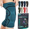 Modvel 2-Pack Knee Braces for Pain Relief  Compression Sleeve Support for Men and Women, Knee Brace for Meniscus Tear, ACL, Arthritis, Joint Pain Relief  Army Green, XXL view 1