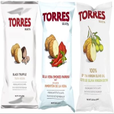 (BIG BAGS) Torres Spanish Potato Chips Patatas Fritas Made in Barcelona Spain Limited Edition (3 Pack) - Choose Your Favorite Flavors ((NEW) Fried Eggs [3 pack])