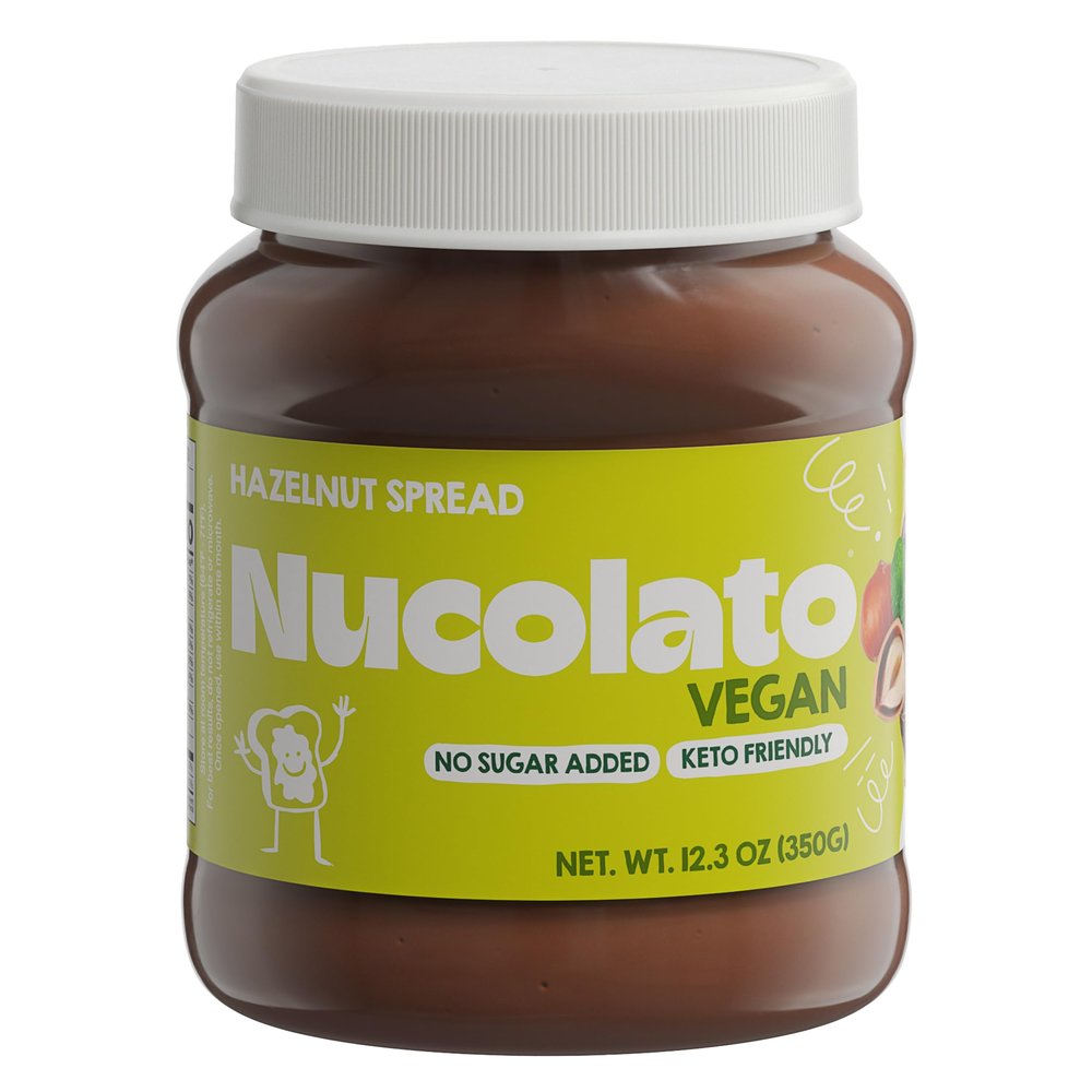 Nucolato Vegan Hazelnut Spread | Healthy Snacks, Protein Snacks, Gluten Free, Keto, Low Carb, Vegan, Sugar Free, Added Protein, Perfect Dessert & Breakfast Topping