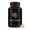 Elite Brain - Nootropic Supplement for Focus, Memory & Mental Clarity  Caffeine-Free Natural Energy with Lions Mane, L-Theanine & Vitamin B Complex (60 Capsules) view 1