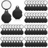 Hoteam 48 Pcs 10X Small Magnifying Glass Mini Pocket Magnifier with Rotating Protective Cover, Folding Magnify Glass Small Magnifying Lens for Reading, Jewelry, Hobby view 1