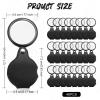 Hoteam 48 Pcs 10X Small Magnifying Glass Mini Pocket Magnifier with Rotating Protective Cover, Folding Magnify Glass Small Magnifying Lens for Reading, Jewelry, Hobby view 2