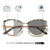 2023 Transition Photochromic Cat Eye Bifocal Reading Glasses For Women Outdoor driving Sunglasses Readers (leopard, 3.75, multiplier_x) view 2
