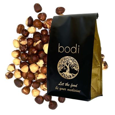 bodi : Hazelnuts Roasted Unsalted | 4oz to 5lb | 100% Pure Natural Hand Crafted (5 lb)