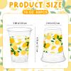 Blulu 60 Pcs Lemon Party Cups Bulk 16 oz Lemon Theme Disposable Plastic Cups Summer Lemonade Stand Hot Cold Drinks Supplies for Summer Fruit Party Supplies Favors view 2