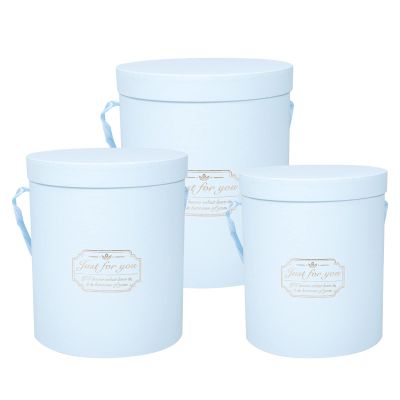 Alipis 3pcs Round Flower Boxes Decorative Packaging Buckets for Flower Arrangements Storage and Floral Designs for Valentine Day and Home Decor