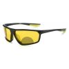 2023 Wrap Around Yellow Bifocal Safety Glasses for Men and Women for Night Driving and Riding Trendy Anti-glare (black yellow, 0, multiplier_x) view 1