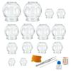 Hora de Lima 14PCS Glass Cupping Therapy Set Professional Chinese Traditional Acupoint Massage Cups for Cupping Therapy Treatment Thick Glass Cupping Set for Body view 1