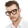 WEMOOTANTS Oversized Black 2.25 Reading Glasses for Women Men Large Square Readers 1.0 1.25 1.5 1.75 2.0 2.25+ 2.5 2.75 3.0 3.5 view 2