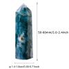 DECORN 3pcs Green Moss Agate Crystal Healing Crystals Wands Hexagonal Crystal Tower Natural Aquatic Agate Single Point Crystal Wand 6 Faceted Chakra Stones Prism Home Decor,50-60mm view 2