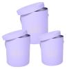 Cabilock 3pcs Boxes Flower Bucket Set Clear Packaging Bags Red Outfit Red Suits Paper Planter Bucket Clear Flower Bouquet Bag Flower Bouquet Bags Floral Treat Bags Box Purple Cardboard view 1