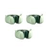 AMNGYOOK 3PCS Mop Broom Holder, Adhesive Mop and Broom Holder Wall Mount Broom Gripper Holds With Hooks For Bathroom Kitchen (Green) view 1