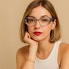 2SeeLife Oversized Cateye Reading Glasses for Women  MediumWide Fit, Durable & Sturdy Frame, Trendy Premium Cateye Readers, Clear Gray, +4.00 view 3