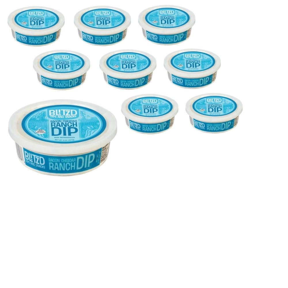 Blitzd Bacon Cheddar Ranch Dip, 8 oz, 9 Pack