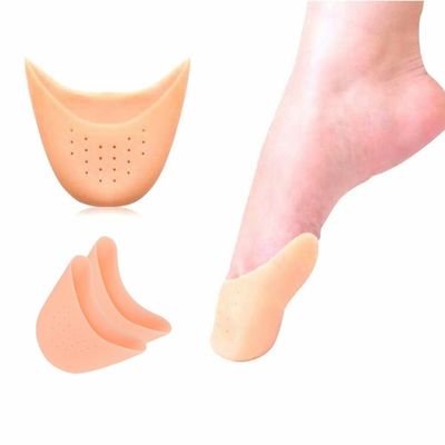2pcs(1pair) Soft Silicone Gel Pointe Ballet Dance Shoe Toe Pads Toe Protector with Breathable Hole One Size Instant Cooling and Soothing Relief Gel Blister Pads