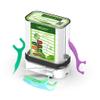 Dental Floss Pick Holder, Floss Pick Dispenser with 90 Unflavored Floss Picks for Cleaning Teeth, Travel Floss Picks Case Flosser Dispenser, Anti Dust Tooth Pick Flosser Holder view 1