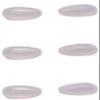 Caulo Silicon Rubber Airbag Push On Nose Pads Compatible w Oakley Glasses Sunglasses OX3122 OX5126 OX5115 OX5118 OO9174 OO4082 OO6017 OO6018 OO4086 OO4054 OO4079 etc (Clear - 3 Pairs) view 1