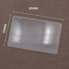 1/10 Pcs 3 X Magnifier Magnification Magnifying Fresnel Lens Pocket Credit Card Size Transparent Magnifying Glass 85x55mm # Marriage view 4