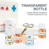 10pcs Medicine Bottle Medicine Empty Bottles Pill Bottle Container Bottles for Pill Containers Transparent with Cap Plastic view 3