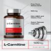 Horbach L Carnitine Supplement 500mg | 60 Capsules | as L-Carnitine L-Tartrate | Non-GMO and Gluten Free view 3