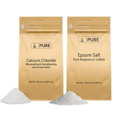 Pure Original Ingredients Calcium Chloride and Epsom Salt Bundle, (2 lb) Food Safe, Cleaning & Cooking