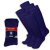 6 Pairs of Diabetic Over The Calf - Knee High Cotton Socks (Navy - 6 Pairs, Fit Men's Shoe Size 12-15) view 1