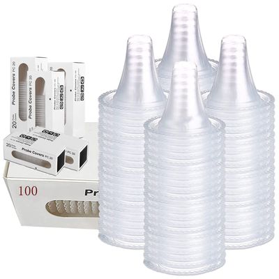 100pcs Ear Thermometer Probe Covers, Lens Filters, Refill Caps Compatible for All Braun Thermometer Models Digital Disposable Covers