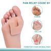 20 Pcs Metatarsal Foot Pads for Women, Horseshoe Pads Callus Cushions Moleskin for Feet, Felt Foot Pads Callus Pads for Bottom Side of Foot and Heel, Ball of Foot Cushion Pain Relief view 2