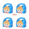 3D Christmas Treat Boxes, 25Pcs Goody Gift Boxes for Holiday Xmas Presents Paper Boxes, Party Favor Supplies, Candy Treat Cardboard Cookie Wrapping Boxes (Elf, Santa, Snowman) - Blue view 3
