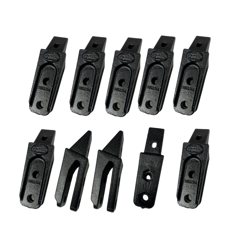 Adapter 7107324 Teeth Bolt 10pk, Mini Ex, Skid Steer Bolt On Shanks, Fits 5/8" Lip - 7107324 (Adapter 7107324 Teeth Bolt 10pk)