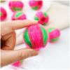 MLAQLS 12Pcs Care Pet Hair Remover Reusable Lint Remover Balls for Clothes,Dryer Balls Laundry Reusable, Laundry Hair Catcher Pet Hair Remover for Laundry Lint Remover Washing Balls (Pink and Green) view 3
