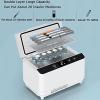 CEVIZ Insulin Cool Box, Large Capacity Portable Medication Refrigerator with LCD Display, 0-18C Adjustable, Intelligent Cooling Rechargeable Car Small Fridge, for Travel, Home, Office view 2